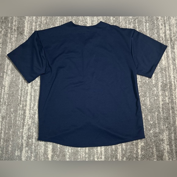 Vintage 1999 Atlanta Braves Jersey Logo Athletics Blue Red Sz XL MLB Baseball - Picture 2 of 9